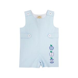TBBC Light Blue Baby Romper with Apple Design